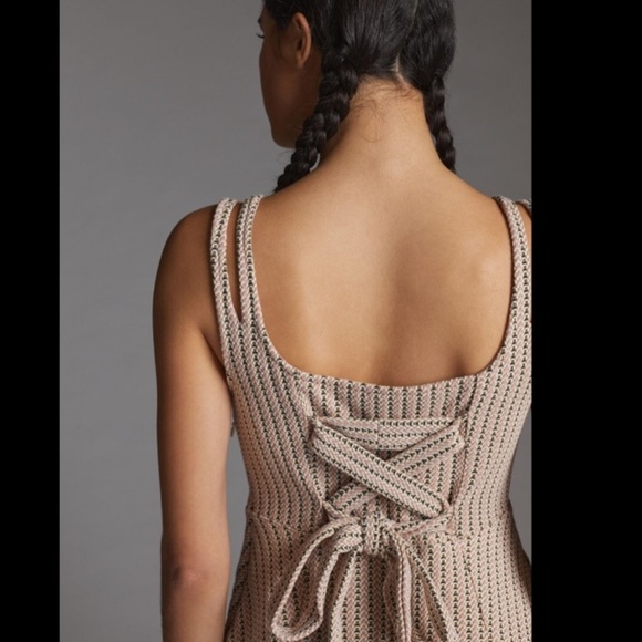 Anthropologie NWT Maeve Jacquard Mini Dress Size L. - Picture 6 of 15